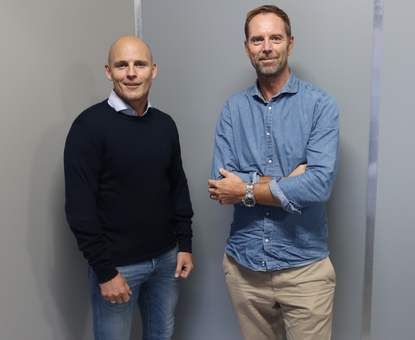 Klas Forsberg och kollega på Nordic Cleanroom